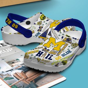 Go Blue Michigan Wolverines Clogs