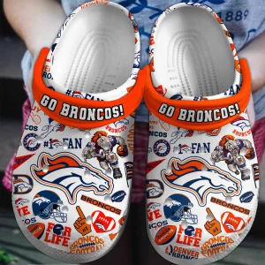 Go Broncos Football Denver Broncos Clogs