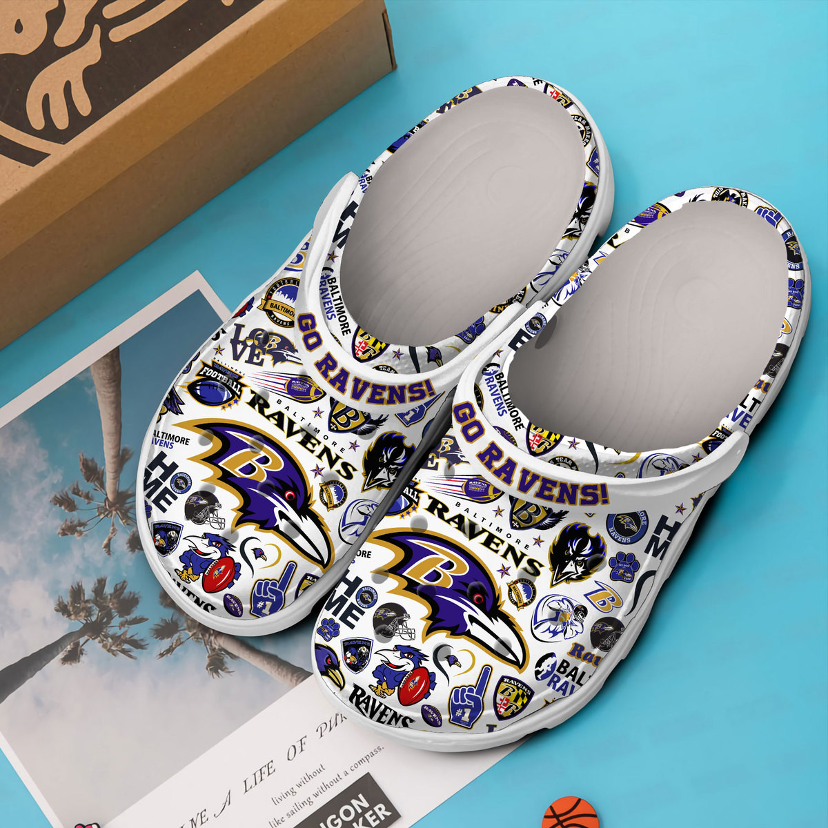 Go Ravens Balltimore Ravens Clogs