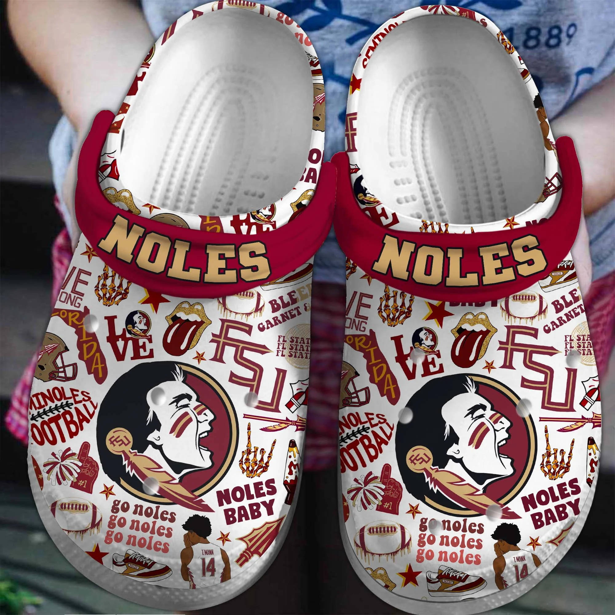 Noles Football Go Noles Clogs