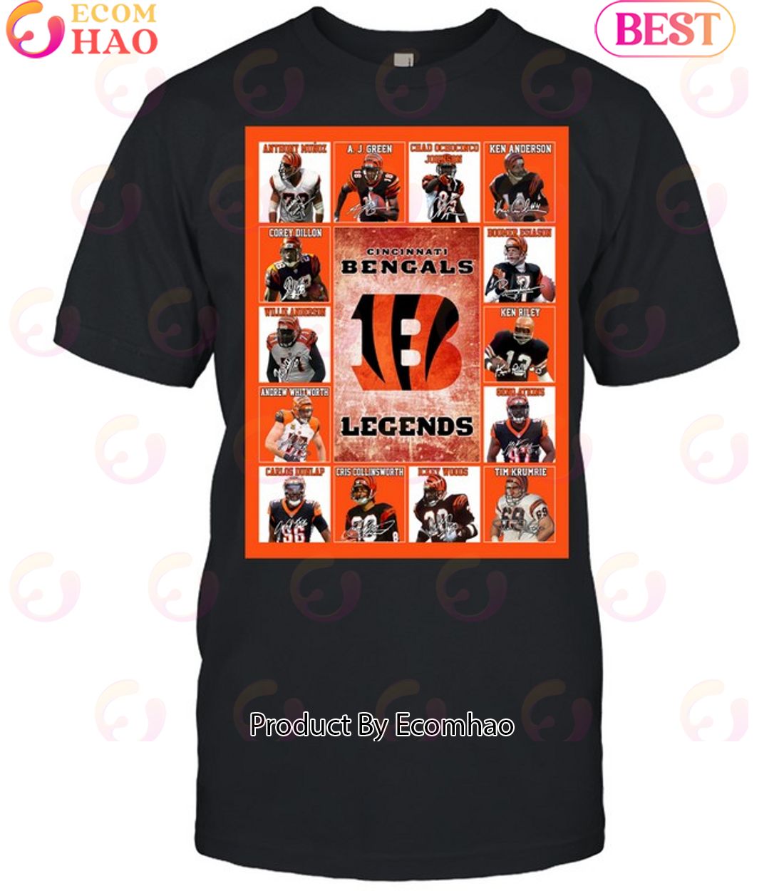 NFL Cincinnati Bengals Legends Unisex T-Shirt