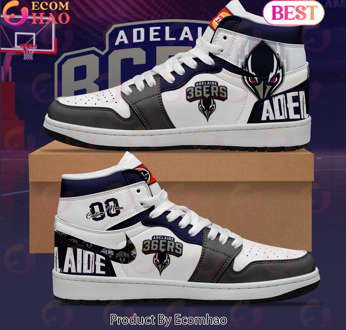 Adelaide 36ers NBL Personalized Air Jordan 1 Premium Shoes – Limited