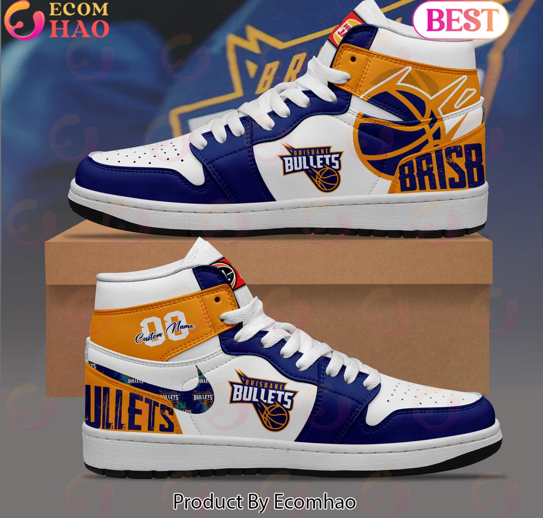 Brisbane Bullets NBL Personalized Air Jordan 1 Premium Shoes – Limited