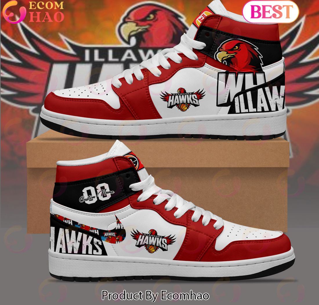 Illawarra Hawks NBL Personalized Air Jordan 1 Premium Shoes – Limited