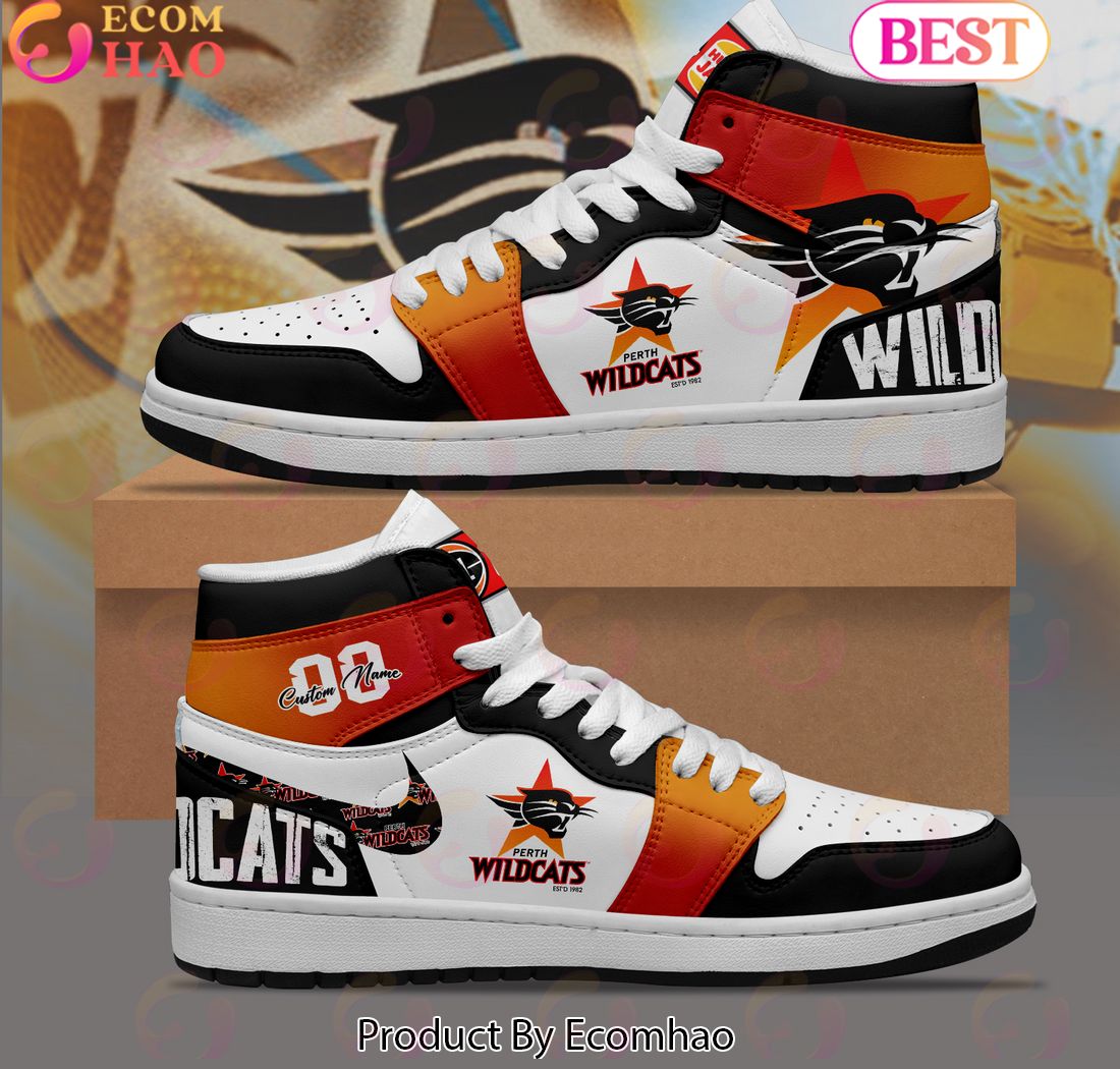 Perth Wildcats NBL Personalized Air Jordan 1 Premium Shoes – Limited