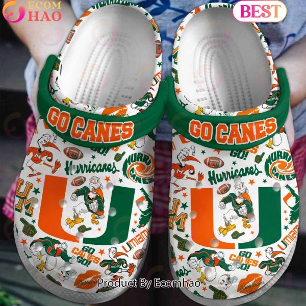 Go Canes Hurricanes Clogs