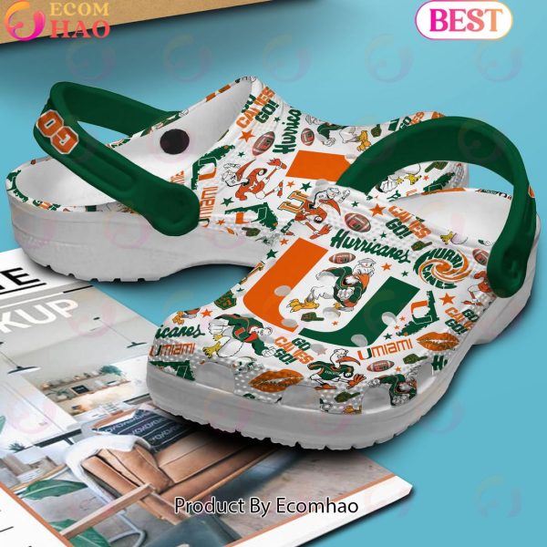 Go Canes Hurricanes Clogs