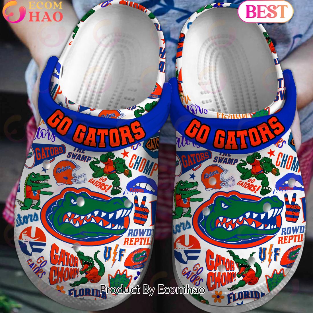 Go Gators Chomp Rowdy Reptiles Clogs