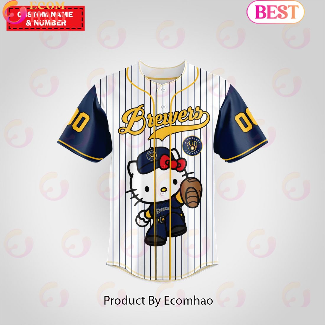 Milwaukee Brewers Baseball Jersey Premium MLB Custom Name – Number