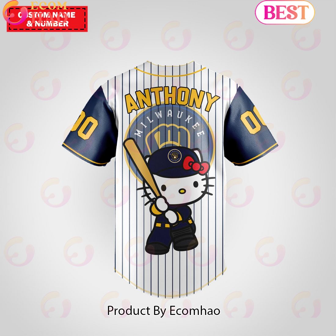 Milwaukee Brewers Baseball Jersey Premium MLB Custom Name – Number