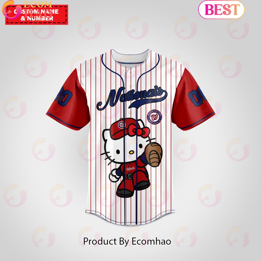 Washington Nationals Baseball Jersey Premium MLB Custom Name – Number