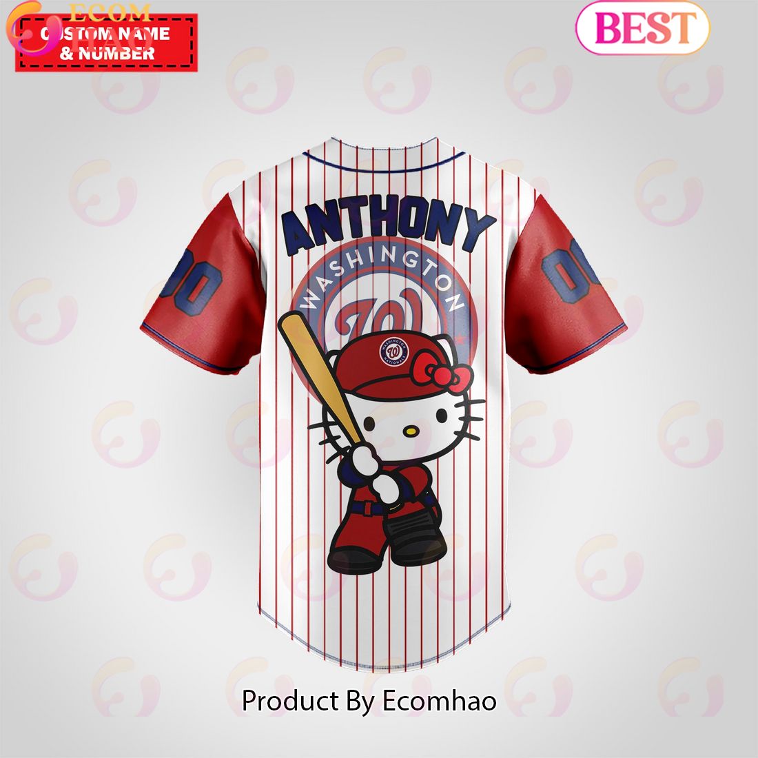 Washington Nationals Baseball Jersey Premium MLB Custom Name – Number