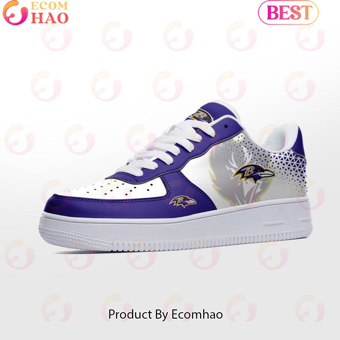 PREMIUM] Baltimore Ravens Air Force 1 Shoes, Sneakers