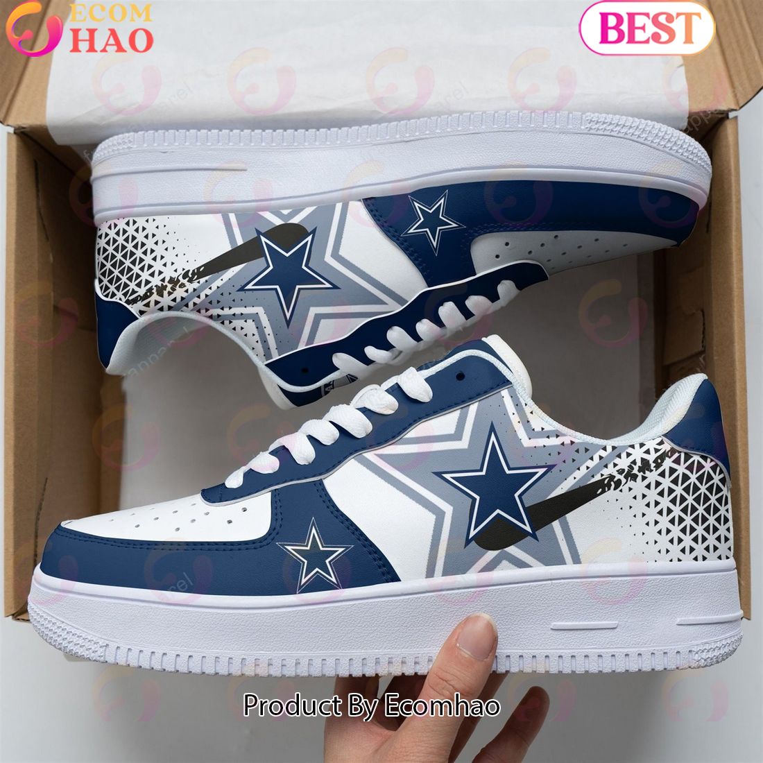 PREMIUM] Dallas Cowboys Air Force 1 Shoes, Sneakers