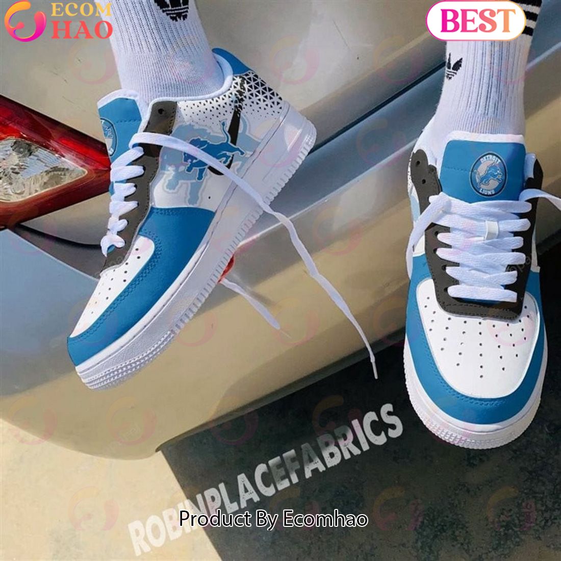 PREMIUM] Detroit Lions Air Force 1 Shoes, Sneakers