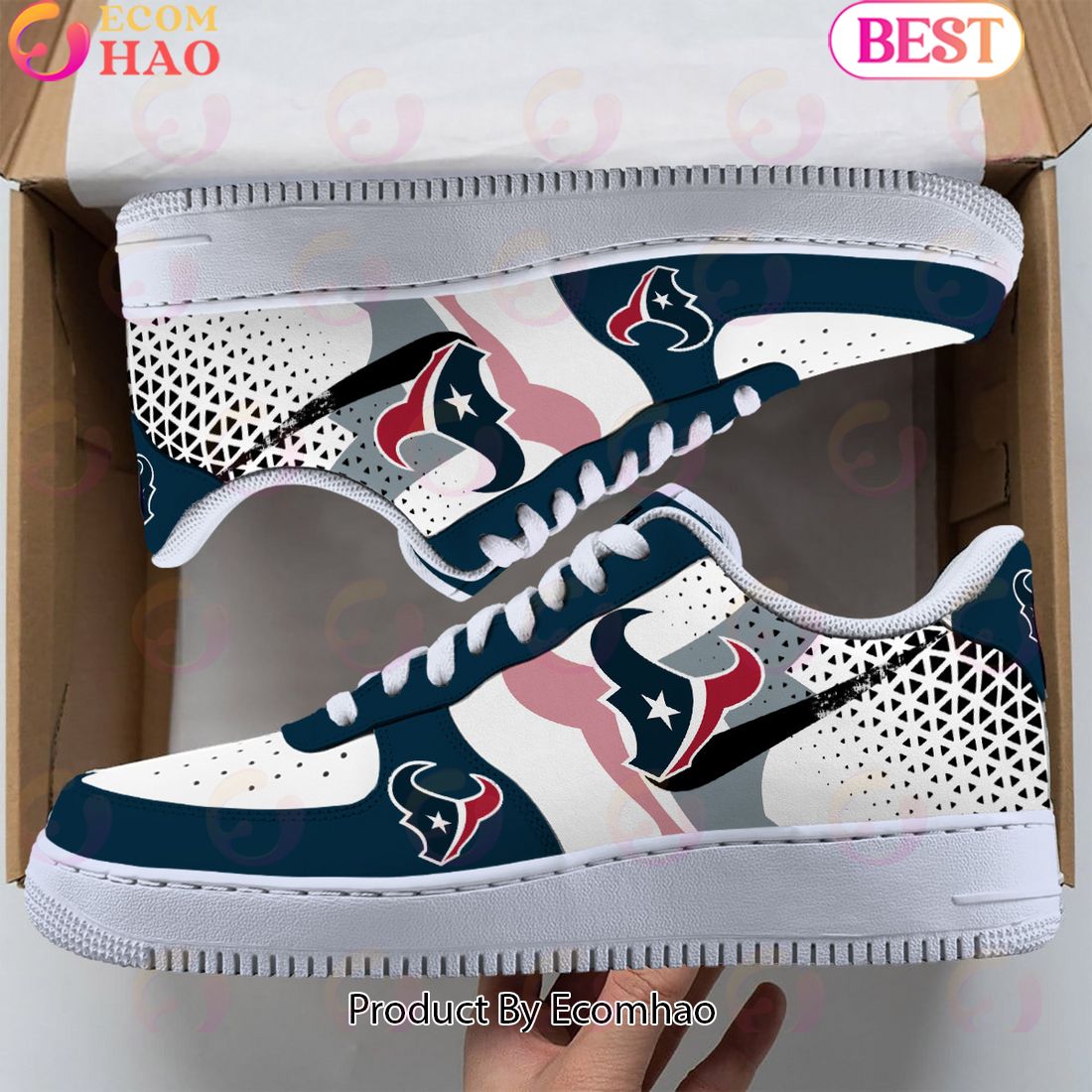 PREMIUM] Houston Texans Air Force 1 Shoes, Sneakers