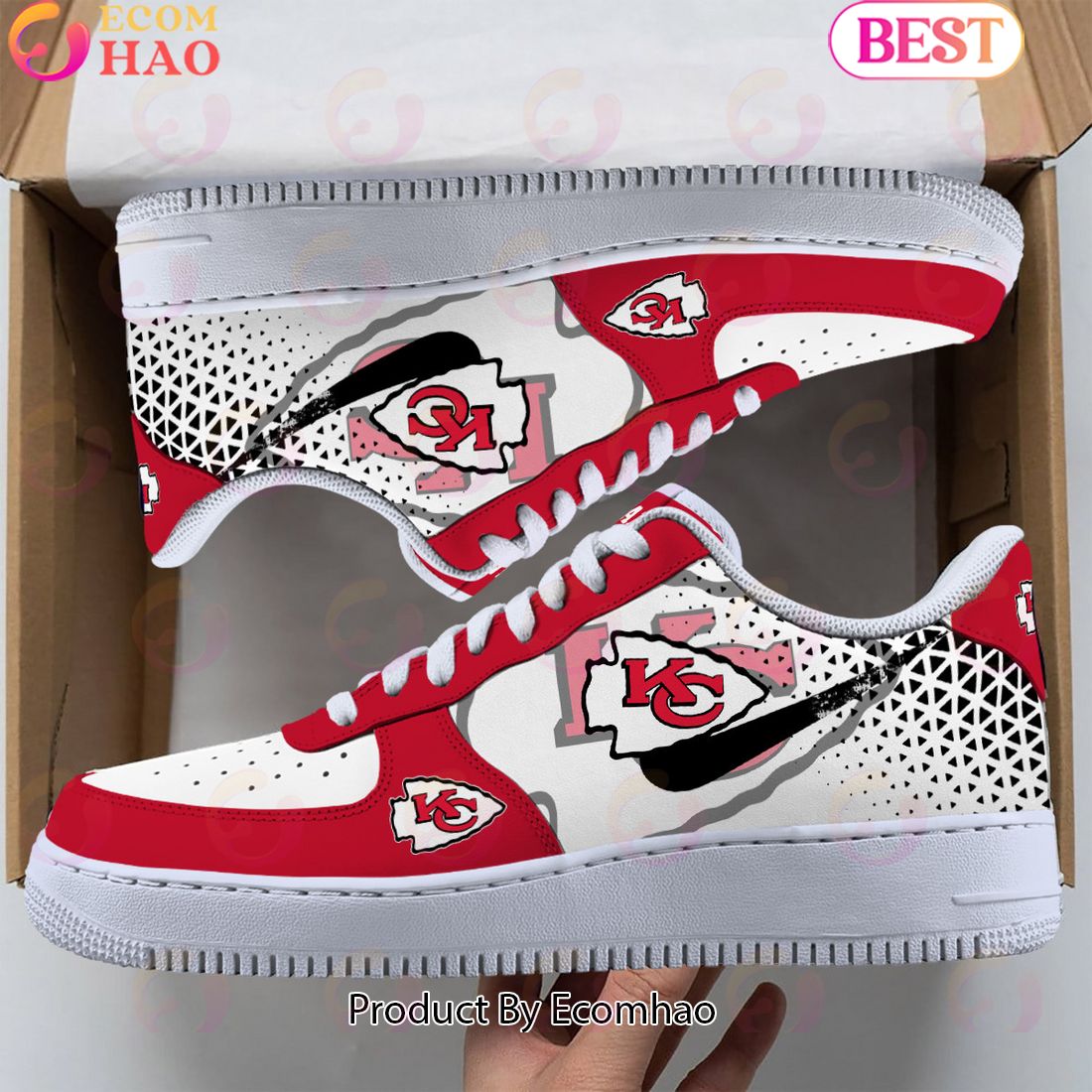 PREMIUM] Kansas City Chiefs Air Force 1 Shoes, Sneakers