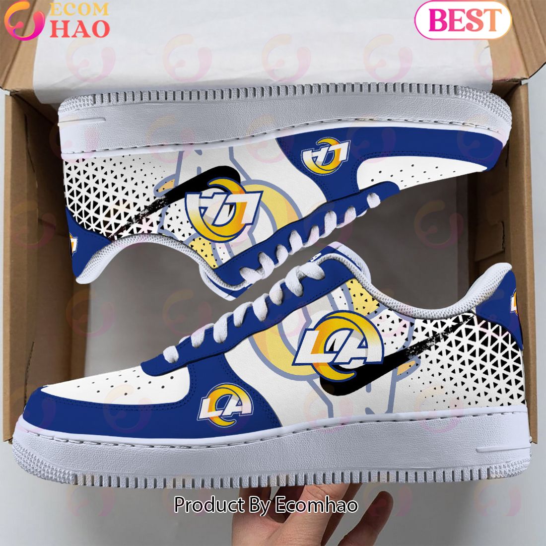 PREMIUM] Los Angeles Rams Air Force 1 Shoes, Sneakers