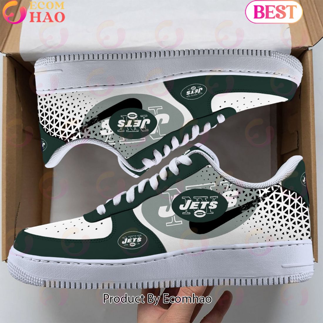 PREMIUM] New York Jets Air Force 1 Shoes, Sneakers