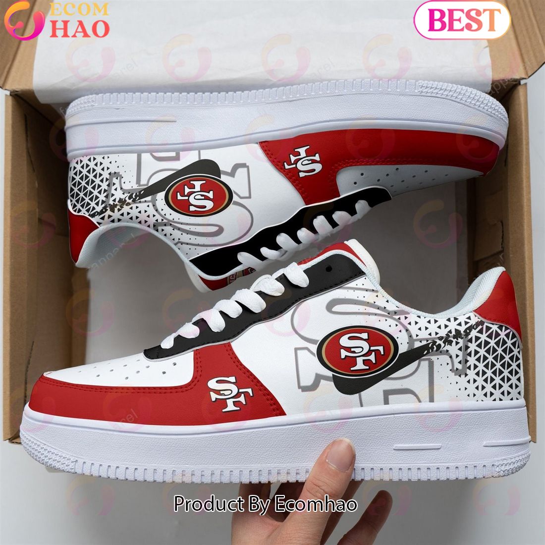 PREMIUM] San Francisco 49ers Air Force 1 Shoes, Sneakers