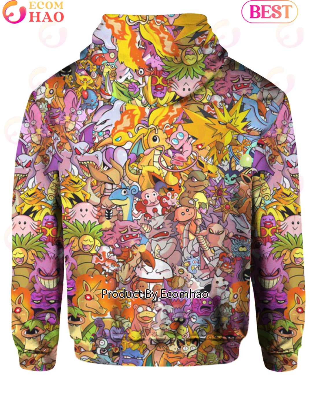 All Kanto Pokemon Hoodie