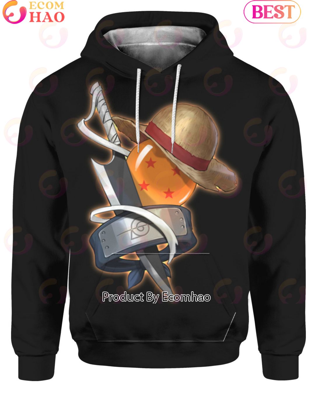 Bleach One Piece Naruto Dragon Ball Hoodie