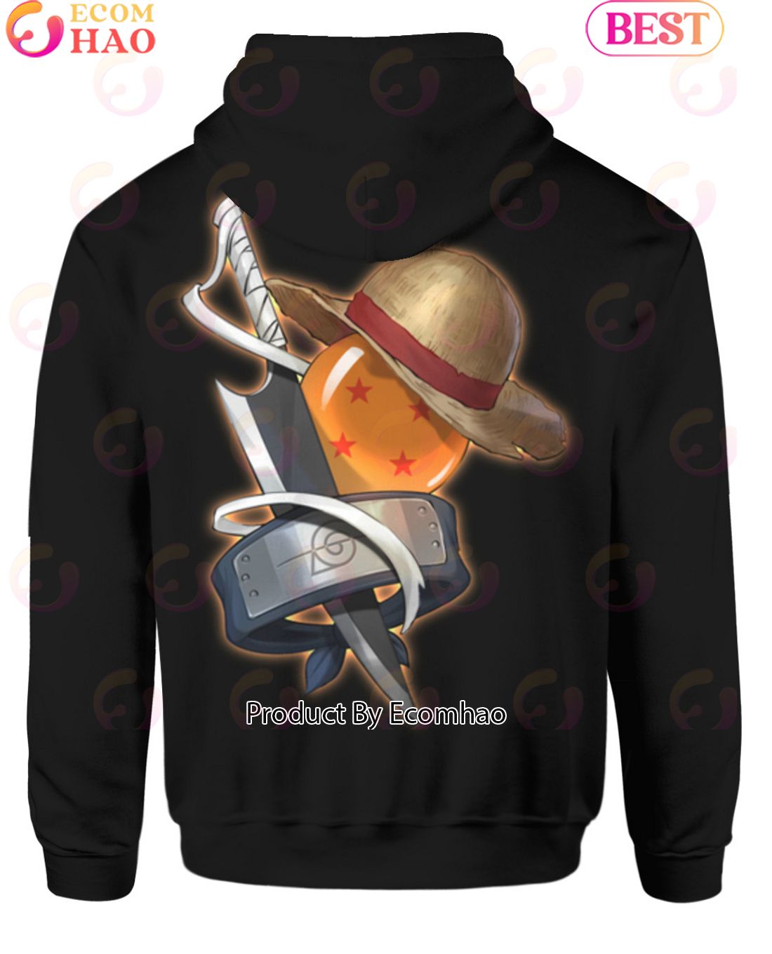 Bleach One Piece Naruto Dragon Ball Hoodie