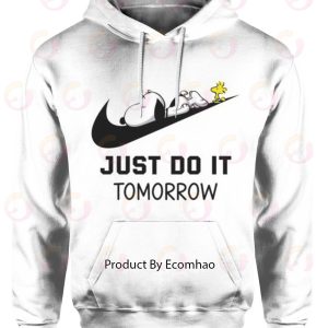 Snoopy Just Do It Tomorrow Hoodie