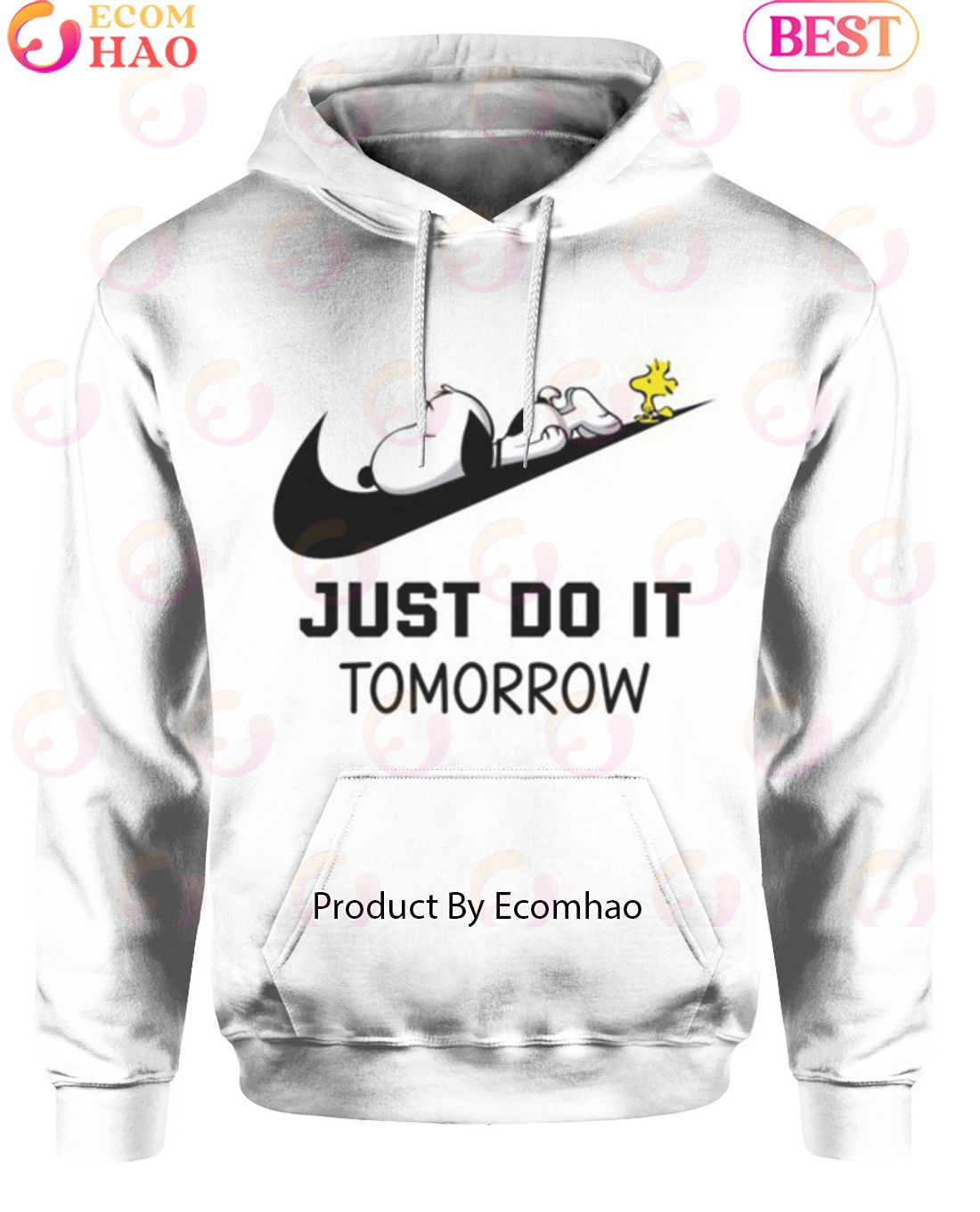 Snoopy Just Do It Tomorrow Hoodie