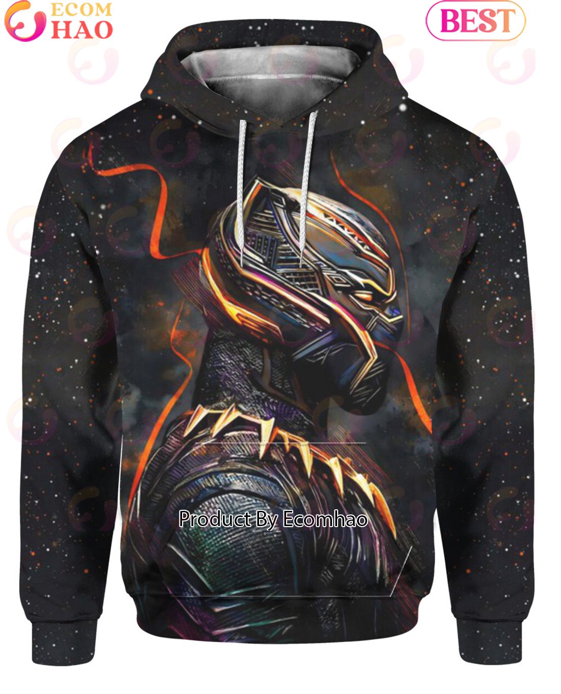 T?challa Black Panther Marvel and DC Comics Hoodie