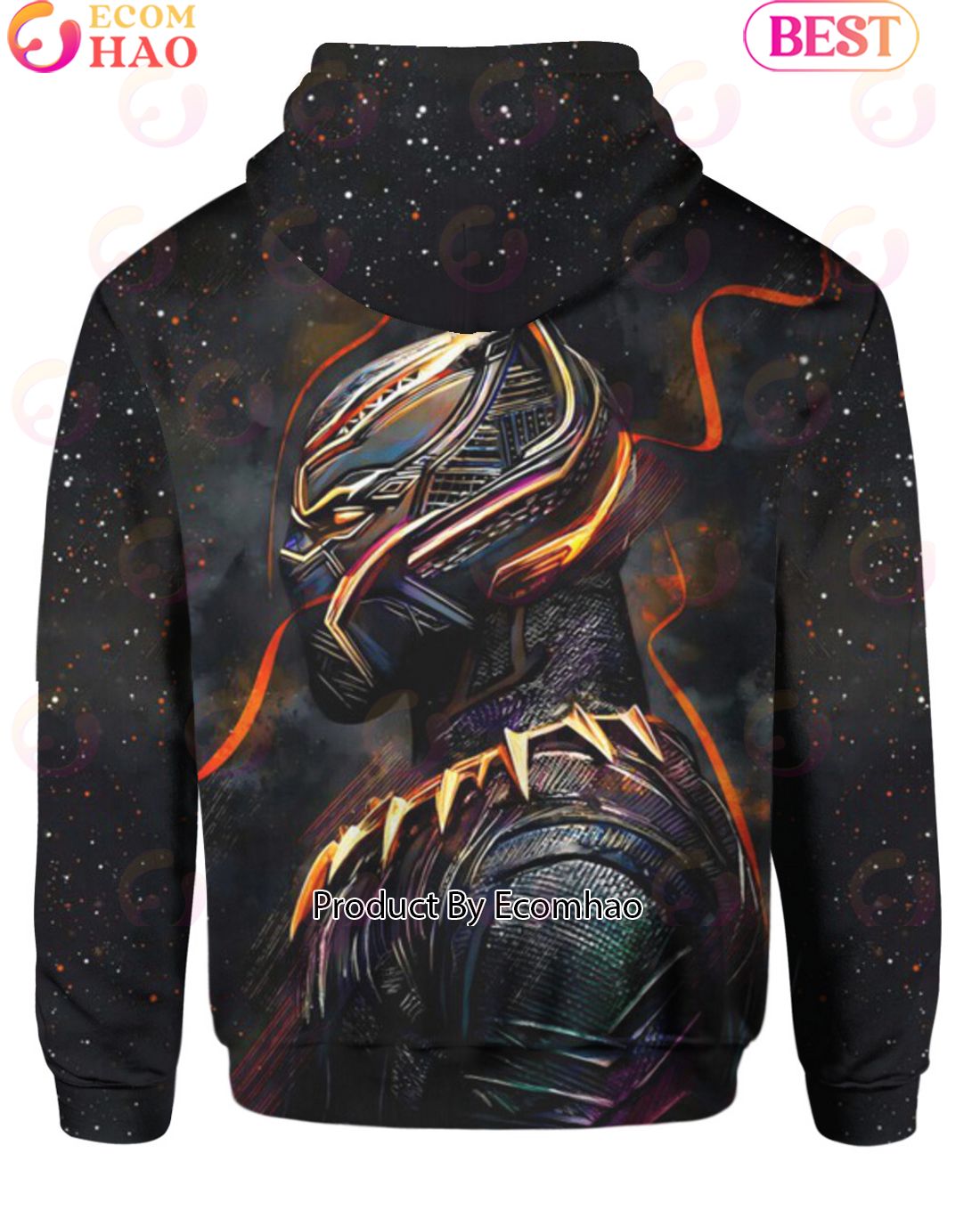 T?challa Black Panther Marvel and DC Comics Hoodie