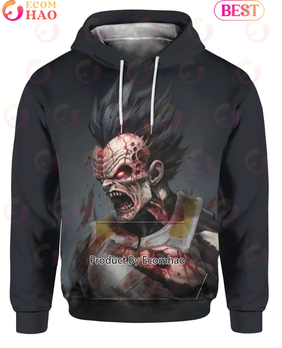 Vegeta Zombie Halloween Style Hoodie