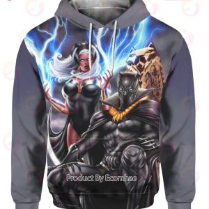 Black Panther And Storm Marvel Comics Hoodie
