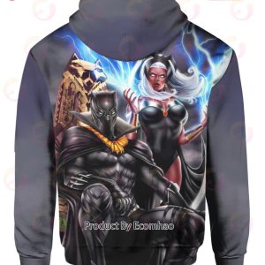 Black Panther And Storm Marvel Comics Hoodie