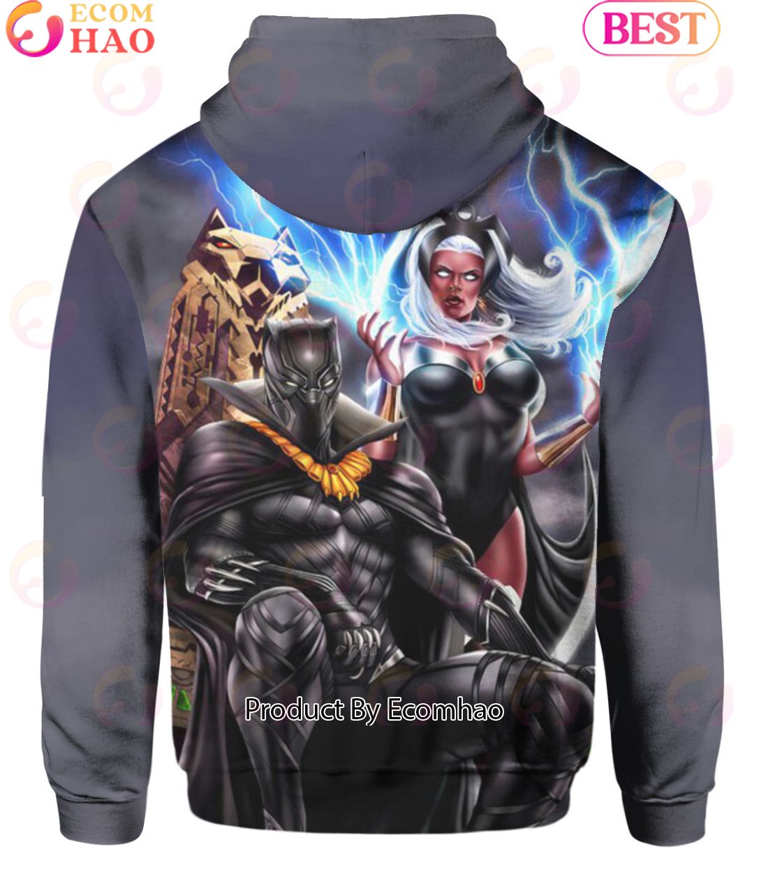 Black Panther And Storm Marvel Comics Hoodie