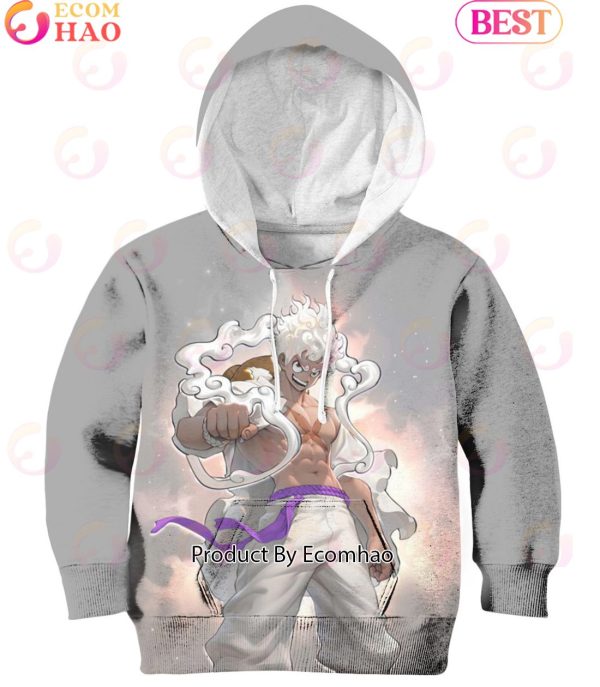 One Piece Anime Luffy Gear 5 Joy Boy Hoodie