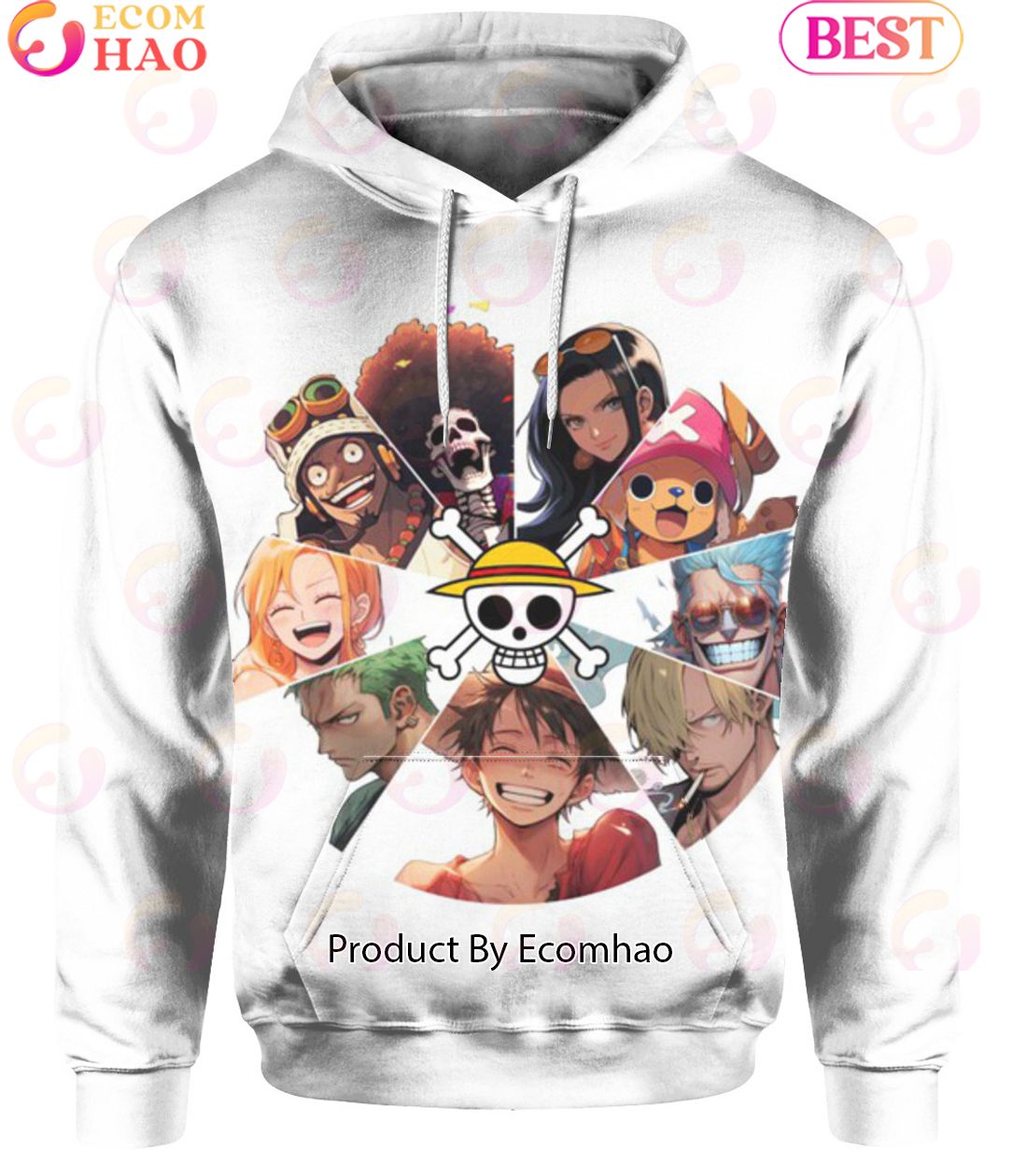 One Piece Anime Straw Hat Pirates Hoodie