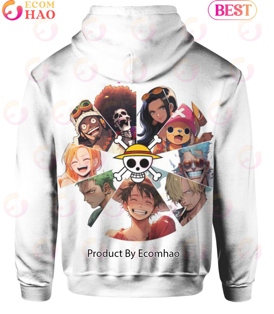 One Piece Anime Straw Hat Pirates Hoodie