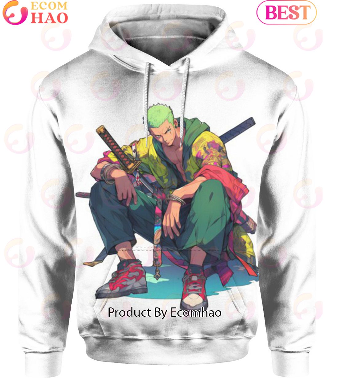 One Piece Anime Zoro Streetstyle Hoodie