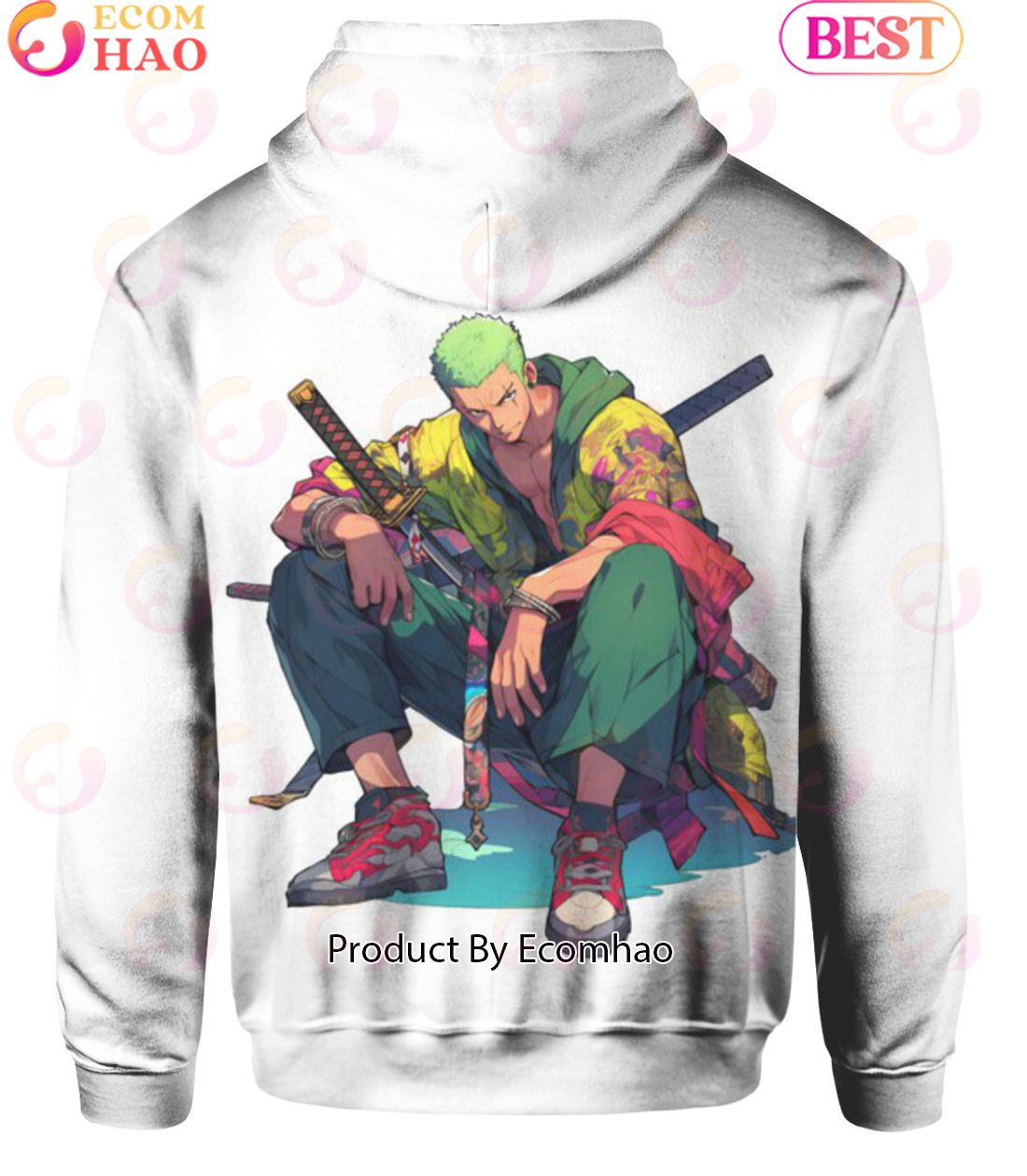 One Piece Anime Zoro Streetstyle Hoodie