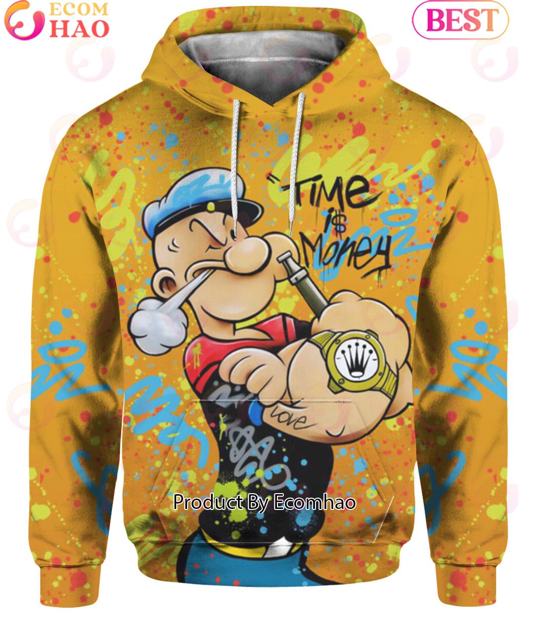 Popeye Cartoon Hoodie