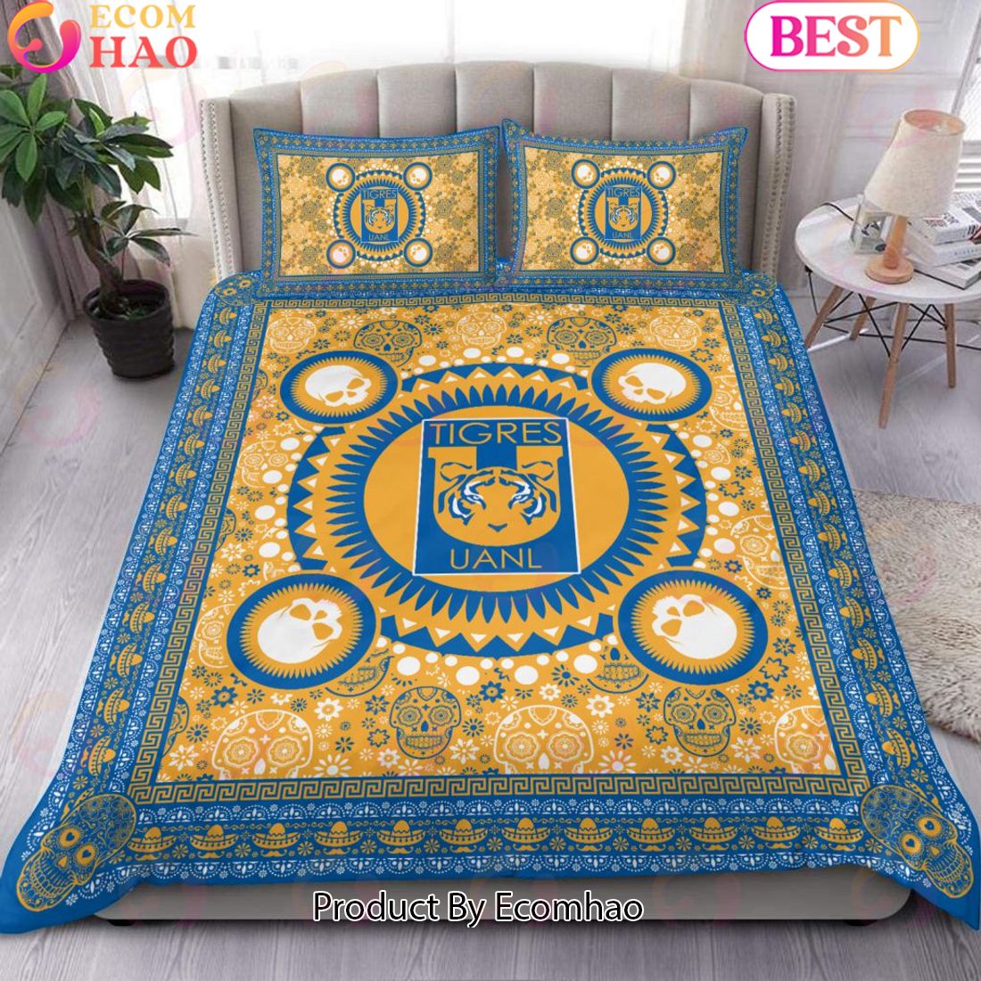 NEW] Tigres UANL Special Dia De Muertos Bedding Set