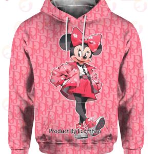 Cartoon Cute Minnie Mouse Dior Hoodie