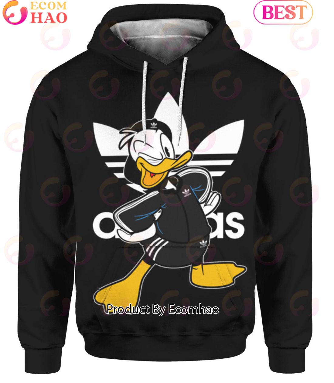 Cartoon Donald Duck Adidas Hoodie Luxury Items