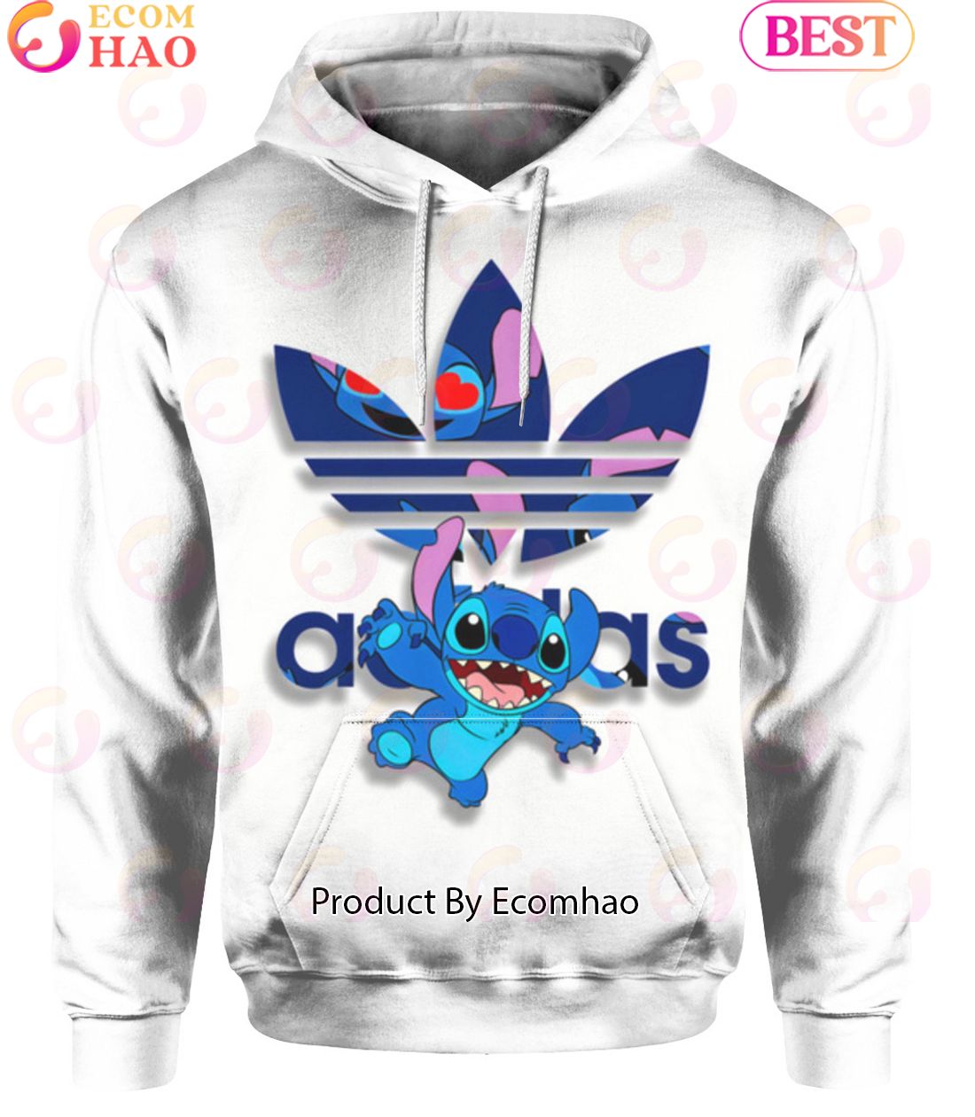 Cartoon Lilo And Stitch Adidas Hoodie Luxury Items