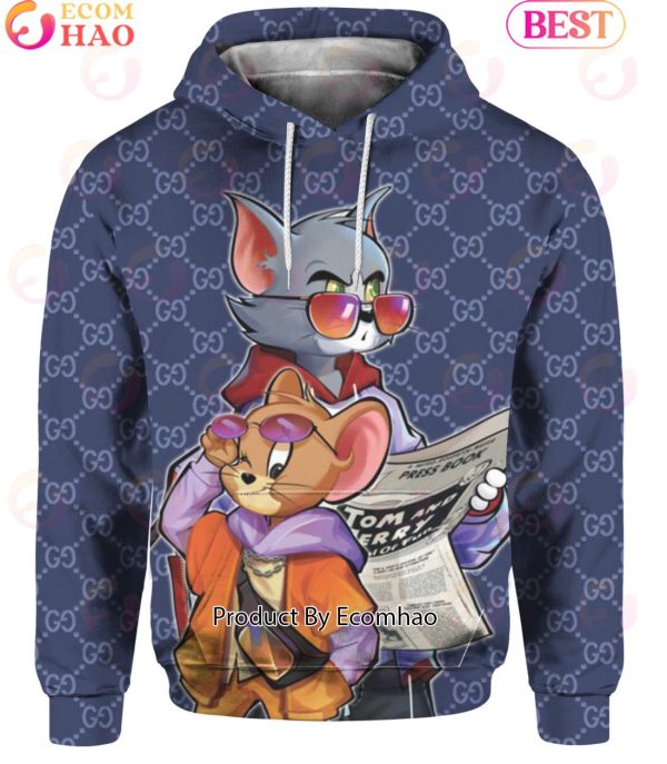 Cartoon Tom & Jerry Fashionista Gucci Hoodie