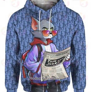 Cartoon Tom & Jerry Streetstyle Dior Hoodie