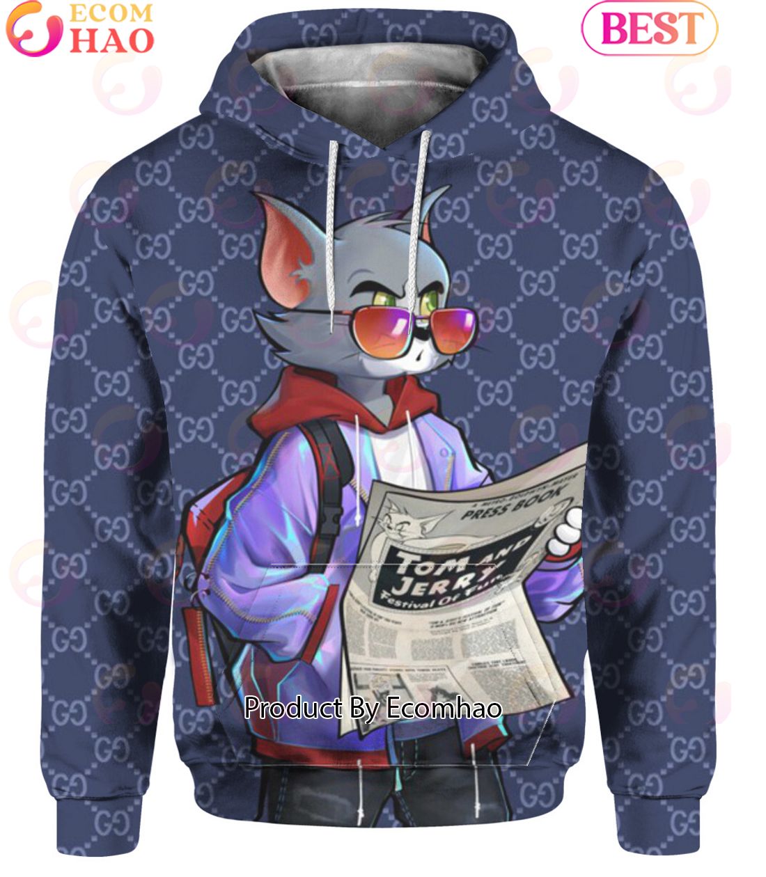 Cartoon Tom & Jerry Streetstyle Gucci Hoodie Luxury Items