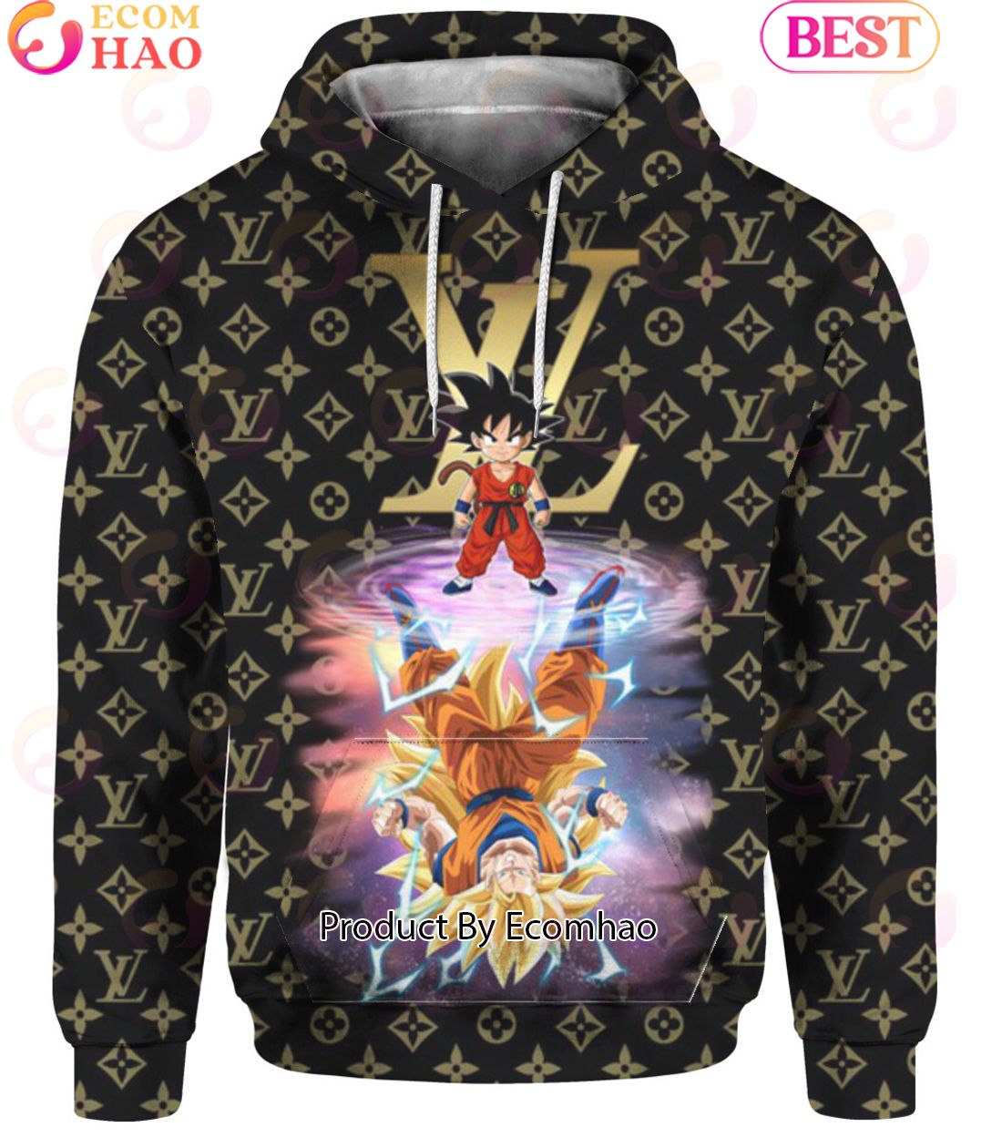 Dragon Ball Anime Son Goku Louis Vuitton Hoodie Luxury Items