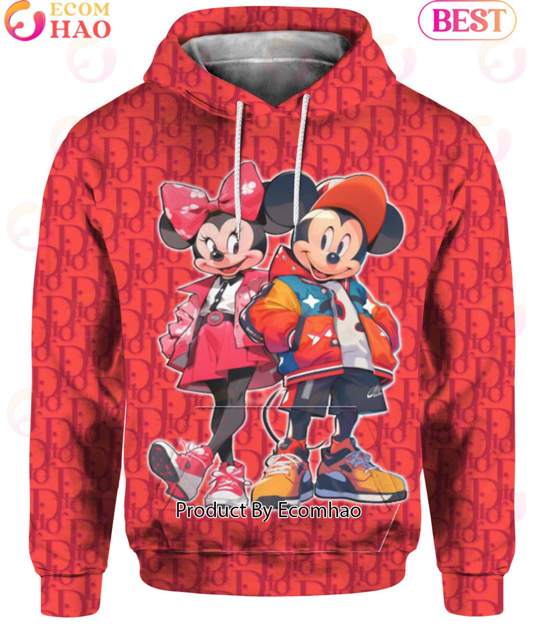 Minnie Mickey Mouse Dior Hoodie